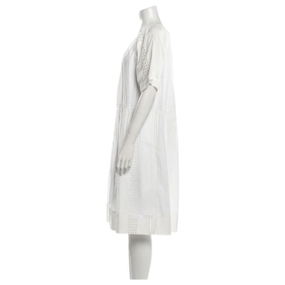 NWT CARON CALLAHAN Amelia Eyelet Midi Dress L - Picture 3 of 9